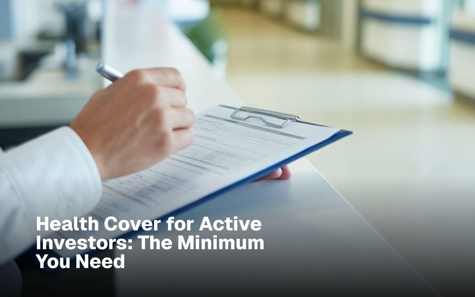 Doctor filling out a health insurance form on a clipboard