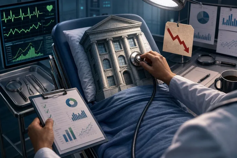 A public-sector bank examined like a balance-sheet patient with strong charts and a low valuation tag